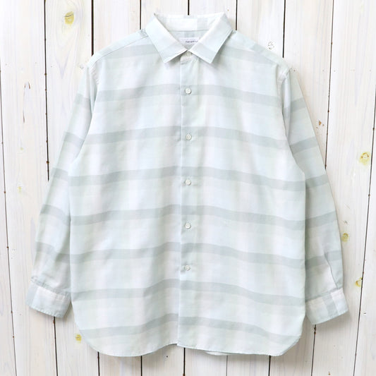 nanamica : Regular Collar Wind Shirt (Light Khaki)
