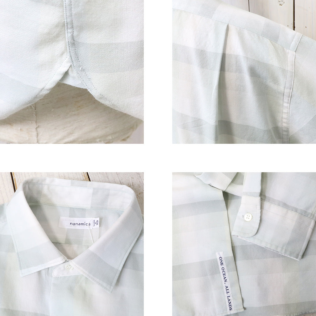 nanamica : Regular Collar Wind Shirt (Light Khaki)