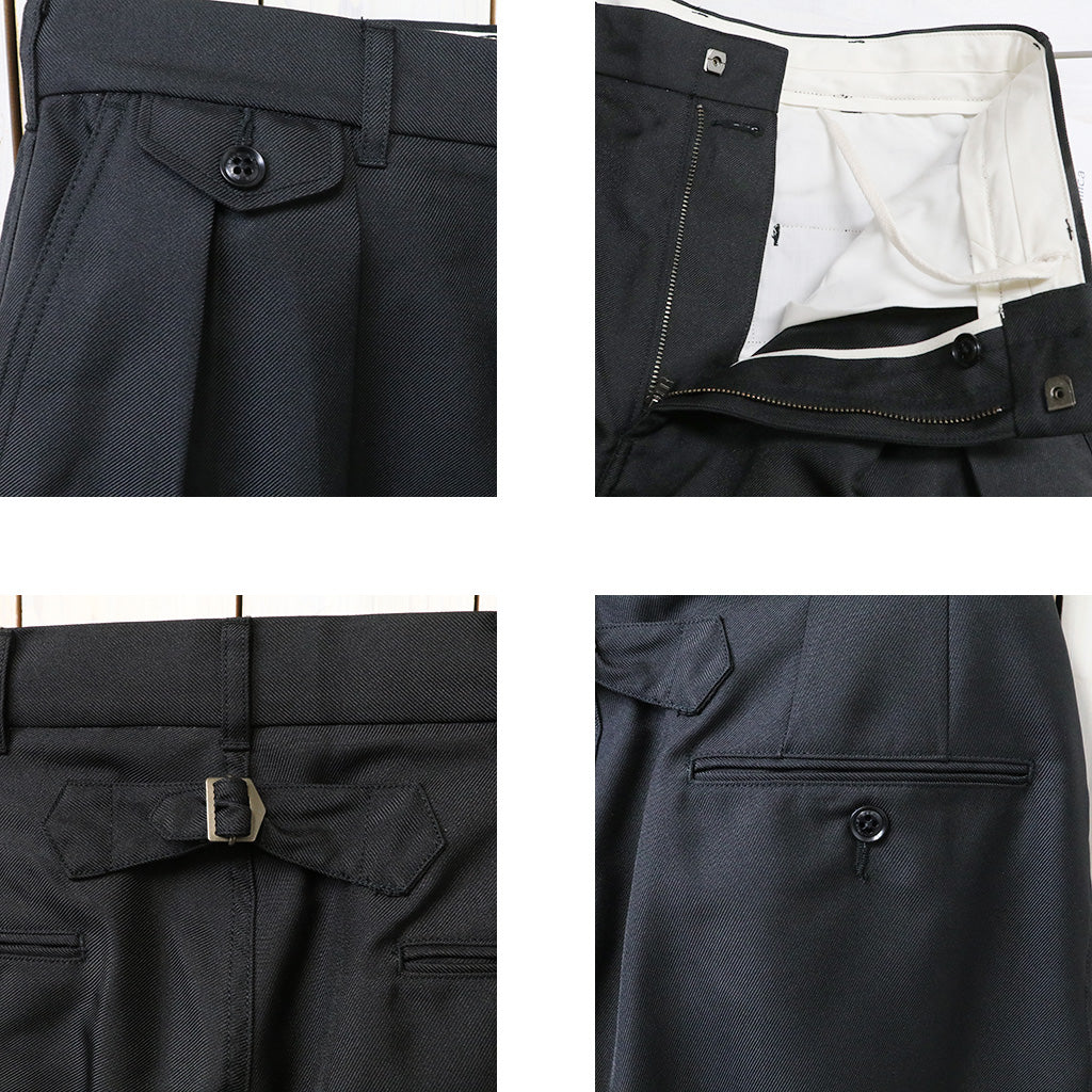 nanamica : Polyester Twill Club Pants (Black)