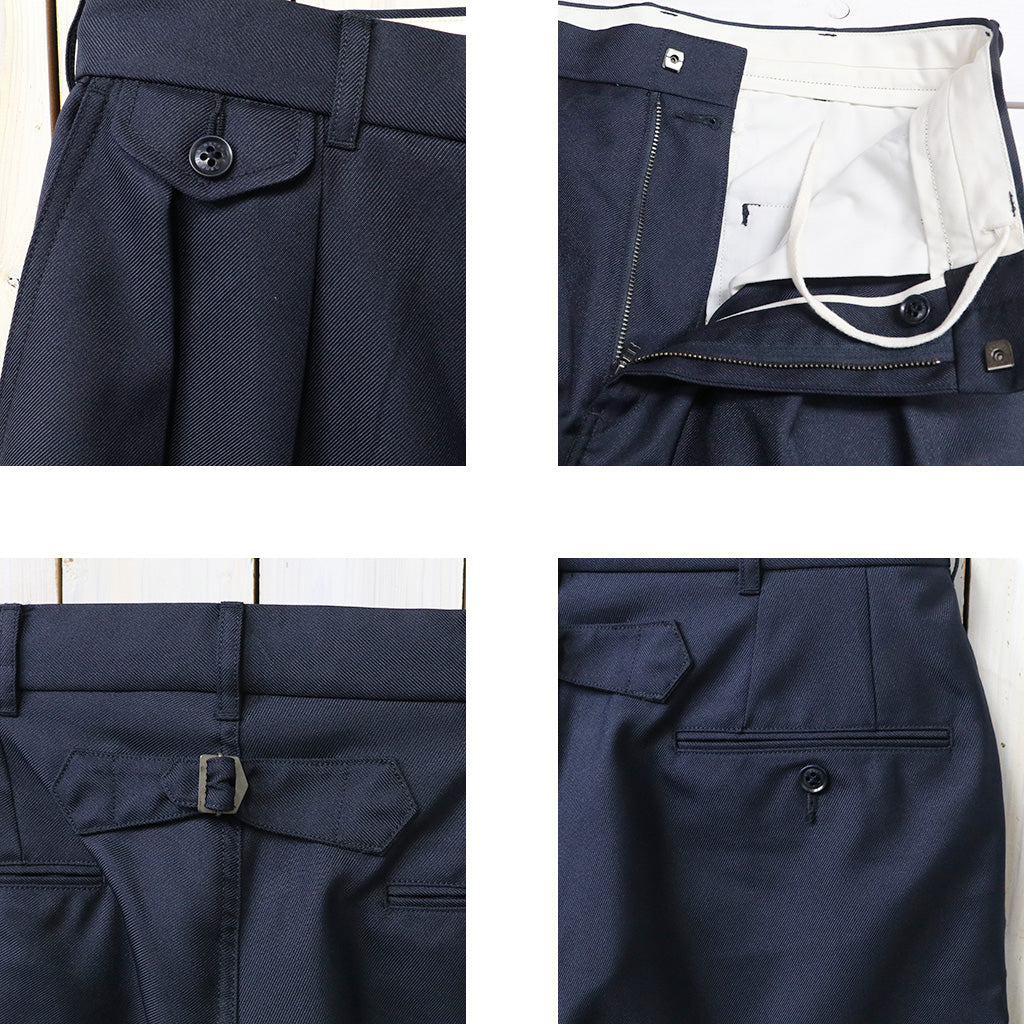 nanamica : Polyester Twill Club Pants (Dark Navy)