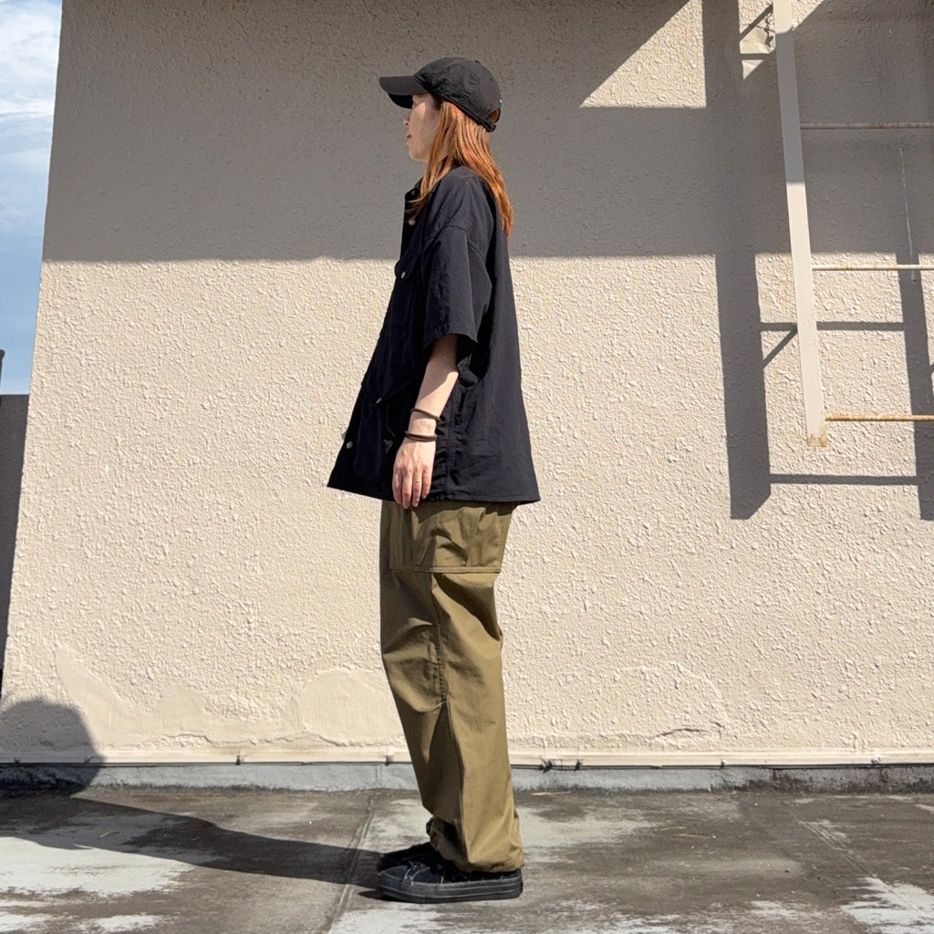 【SALE40%OFF】THE NORTH FACE PURPLE LABEL : Garment Dyed ALPHADRY Field S/S Shirts (Black)