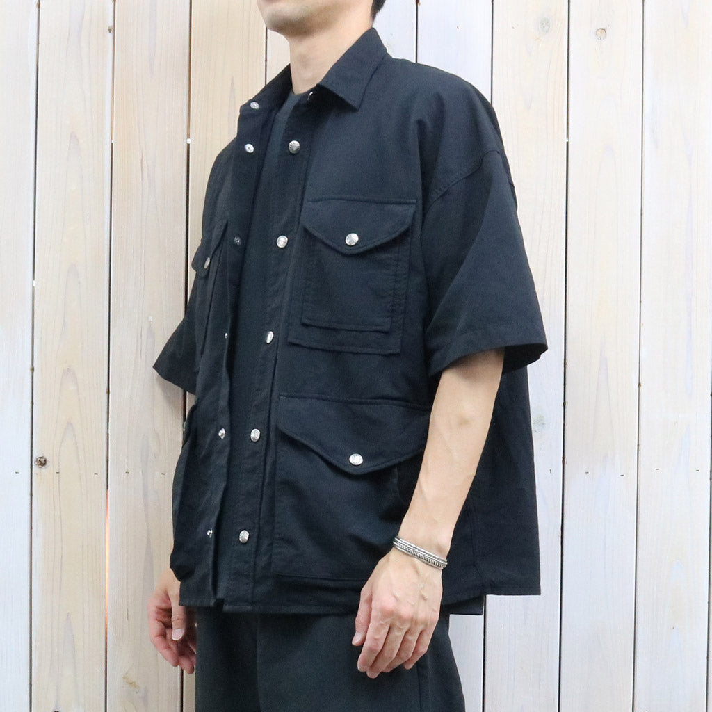 【SALE40%OFF】THE NORTH FACE PURPLE LABEL : Garment Dyed ALPHADRY Field S/S Shirts (Black)