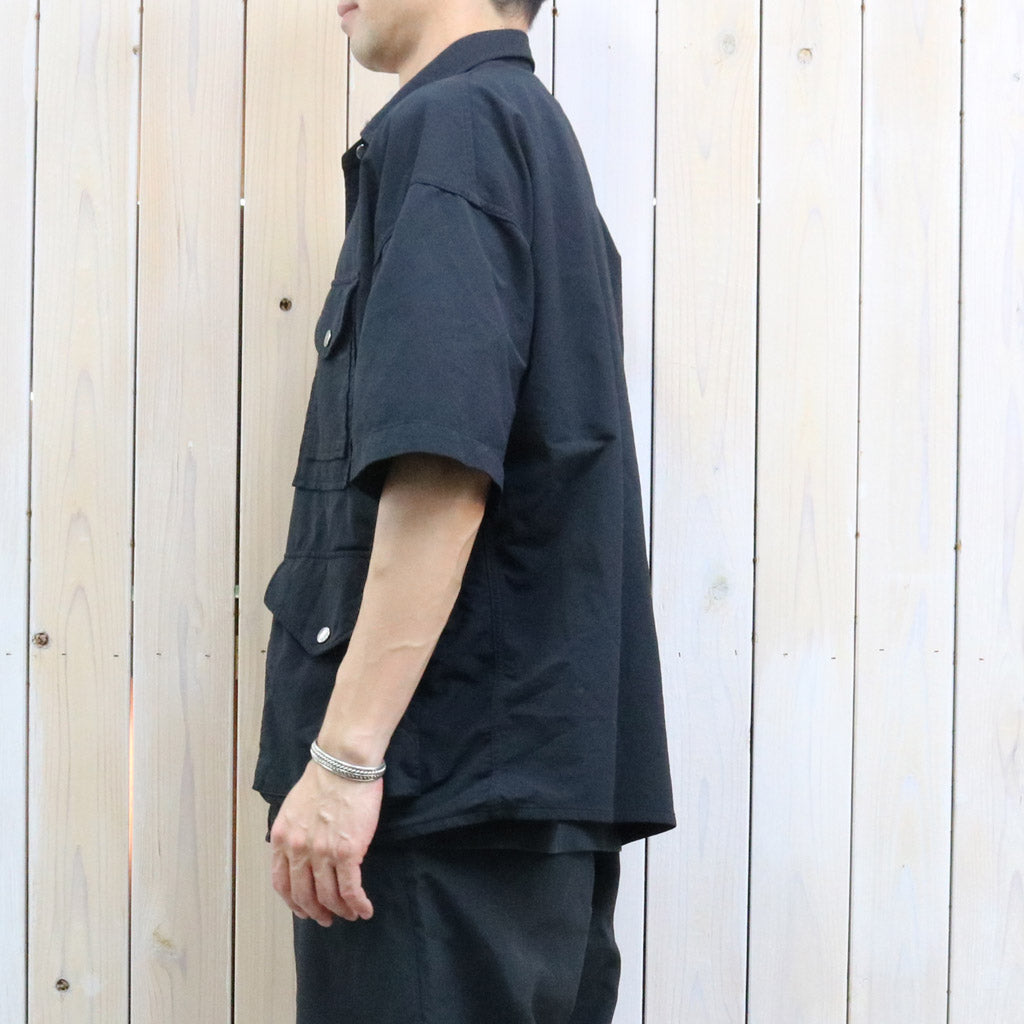 【SALE40%OFF】THE NORTH FACE PURPLE LABEL : Garment Dyed ALPHADRY Field S/S Shirts (Black)