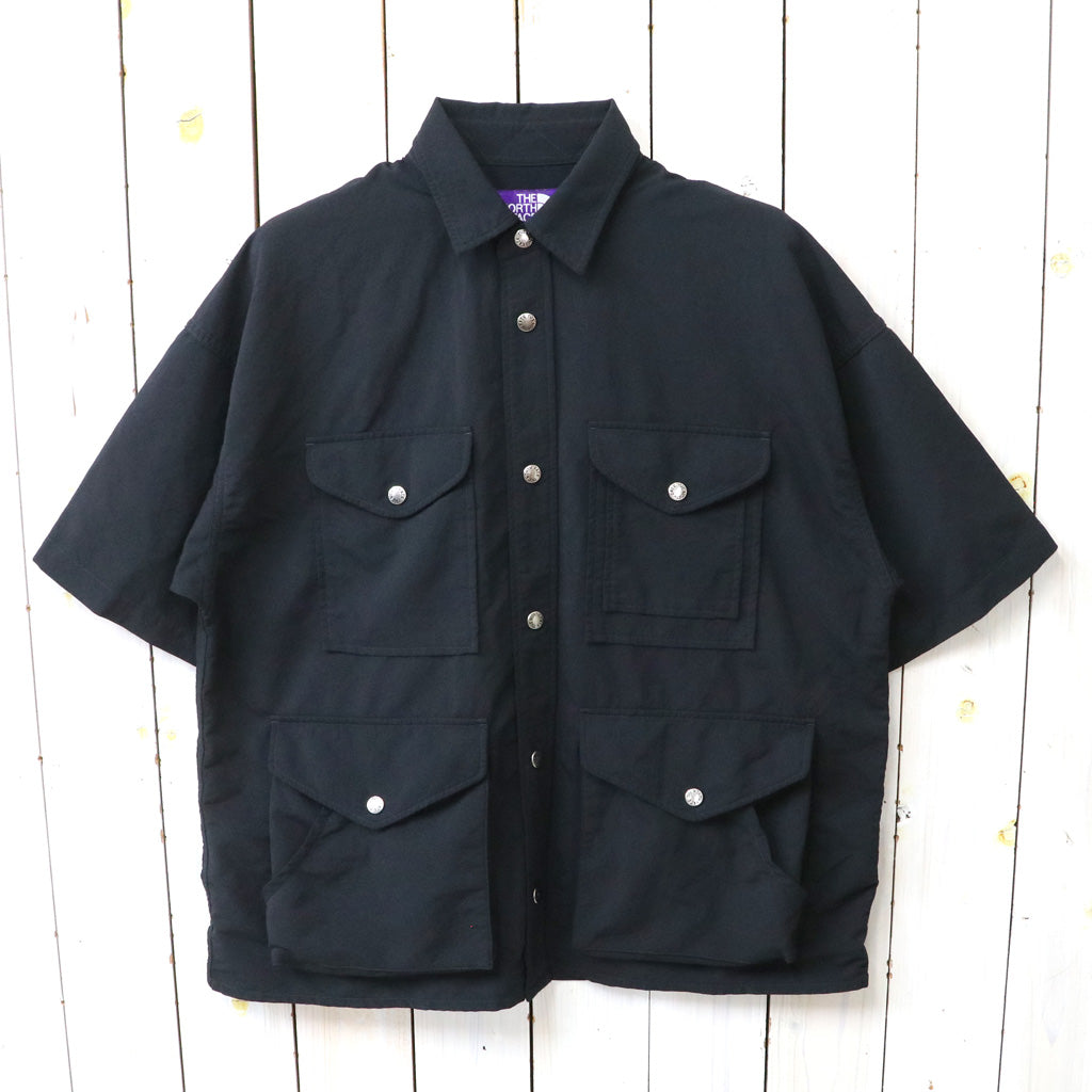 THE NORTH FACE PURPLE LABEL : Garment Dyed ALPHADRY Field S/S Shirts (Black)