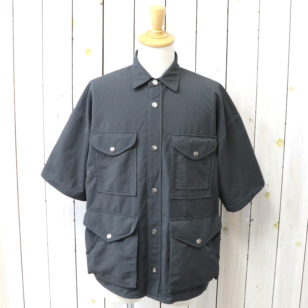 【SALE40%OFF】THE NORTH FACE PURPLE LABEL : Garment Dyed ALPHADRY Field S/S Shirts (Asphalt Gray)