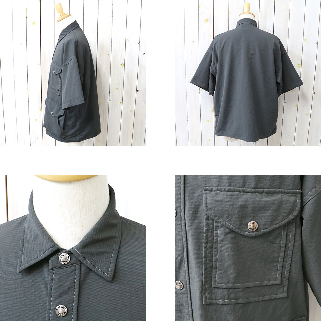 【SALE40%OFF】THE NORTH FACE PURPLE LABEL : Garment Dyed ALPHADRY Field S/S Shirts (Asphalt Gray)