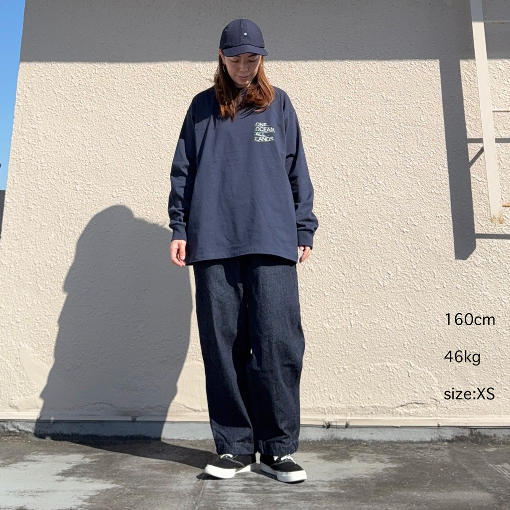 【SALE40%OFF】nanamica : OOAL Graphic L/S Tee (Navy)