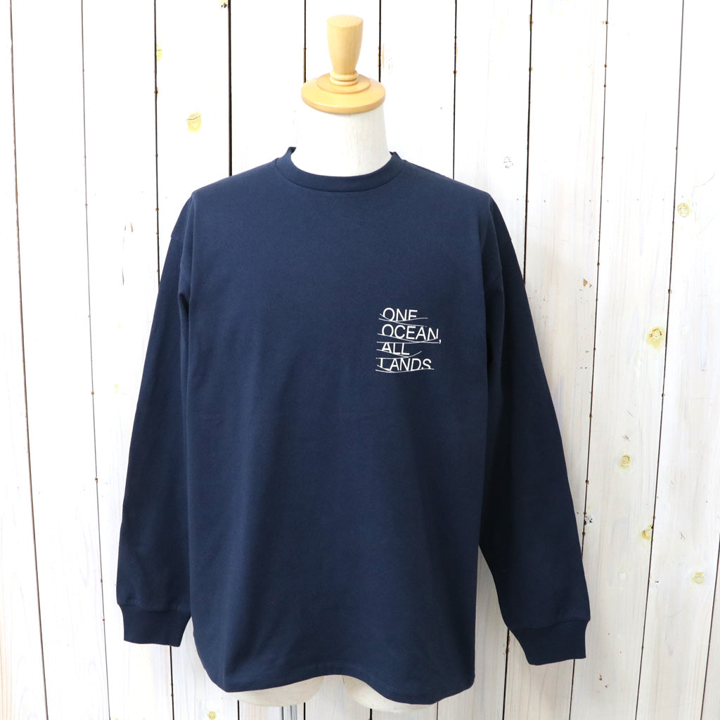 nanamica : OOAL Graphic L/S Tee (Navy)