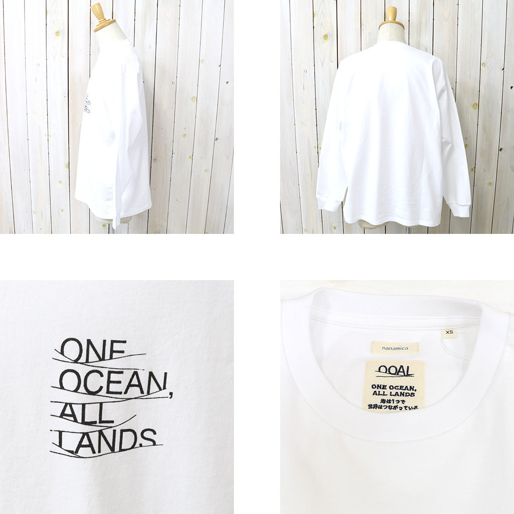 nanamica : OOAL Graphic L/S Tee (Off White)