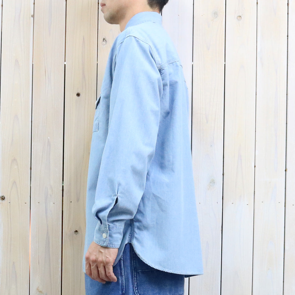 【SALE40%OFF】nanamica : Regular Collar Chambray Shirt (Light Indigo)