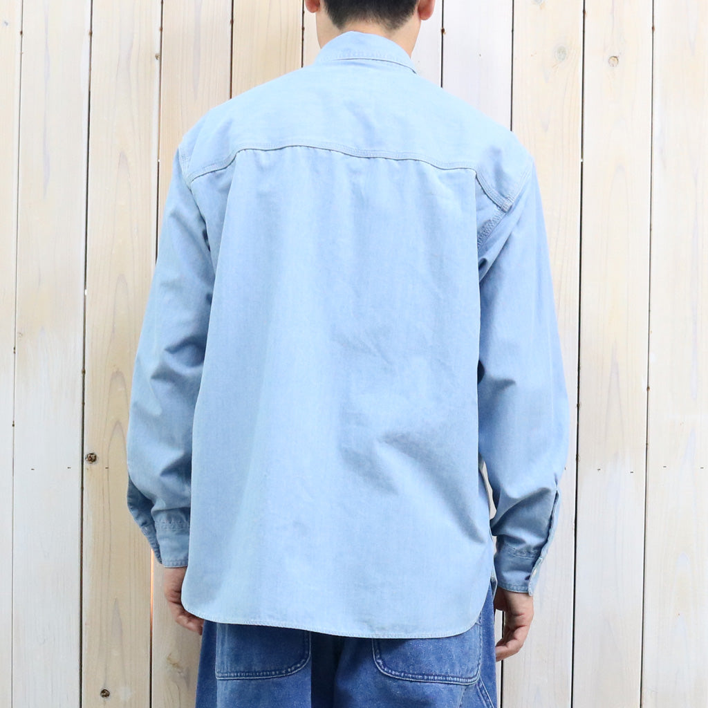 【SALE40%OFF】nanamica : Regular Collar Chambray Shirt (Light Indigo)