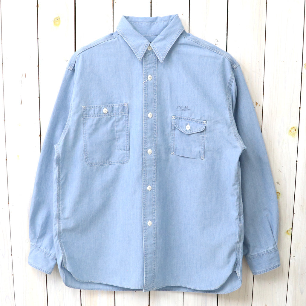 【SALE40%OFF】nanamica : Regular Collar Chambray Shirt (Light Indigo)