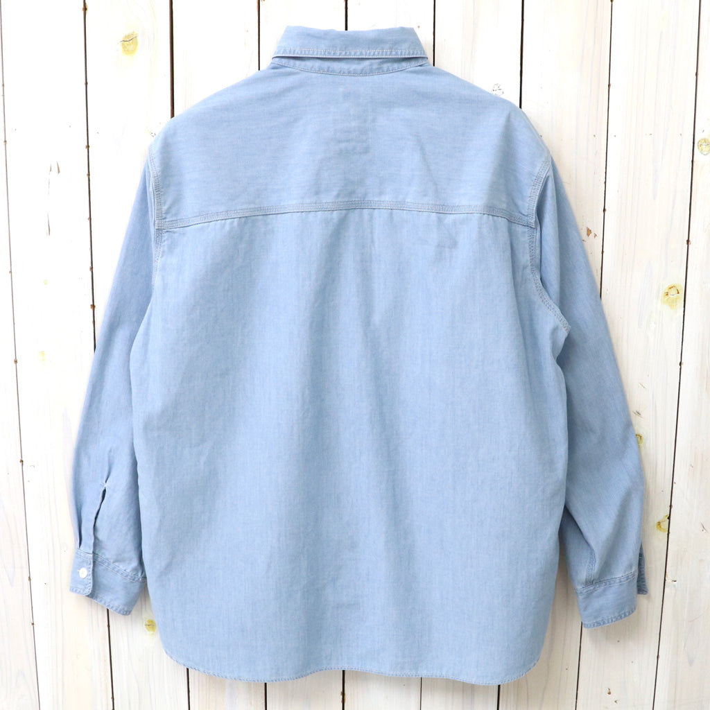 【SALE40%OFF】nanamica : Regular Collar Chambray Shirt (Light Indigo)