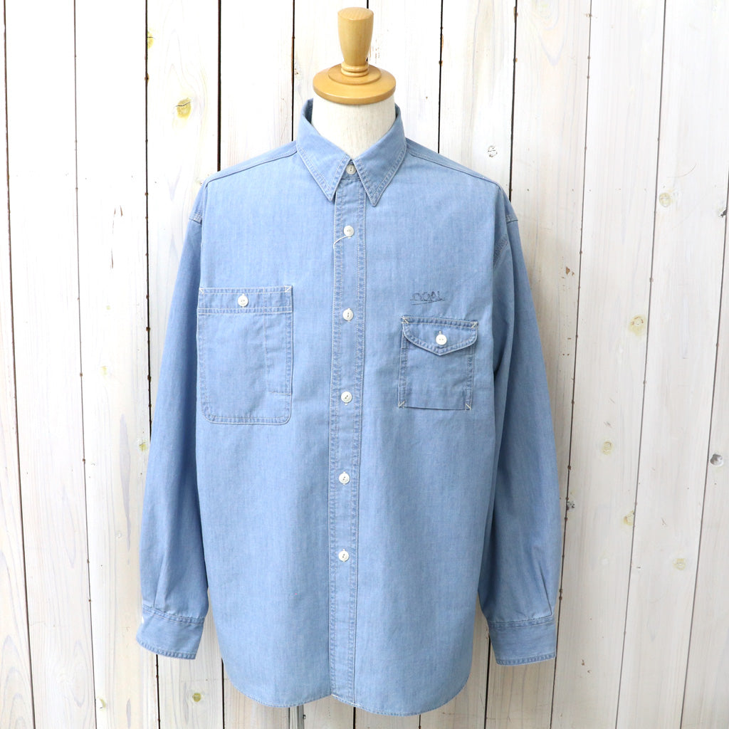 【SALE40%OFF】nanamica : Regular Collar Chambray Shirt (Light Indigo)