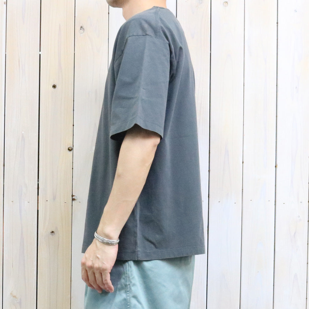 THE NORTH FACE PURPLE LABEL : Garment Dyed Lettered Field Tee (Charcoal)