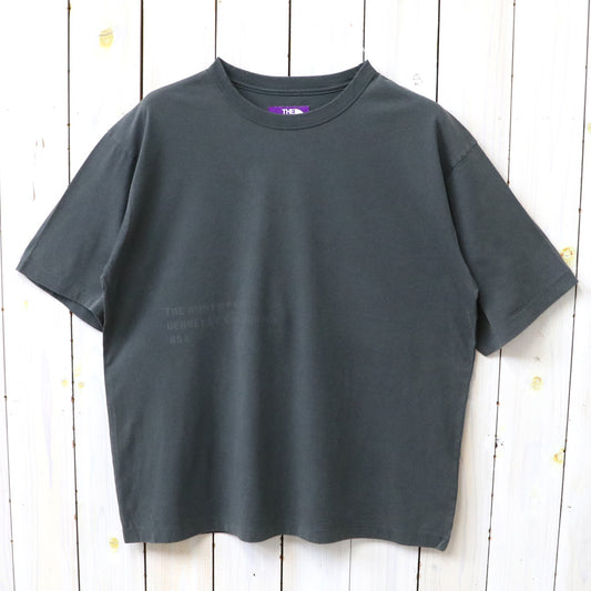 THE NORTH FACE PURPLE LABEL : Garment Dyed Lettered Field Tee (Charcoal)