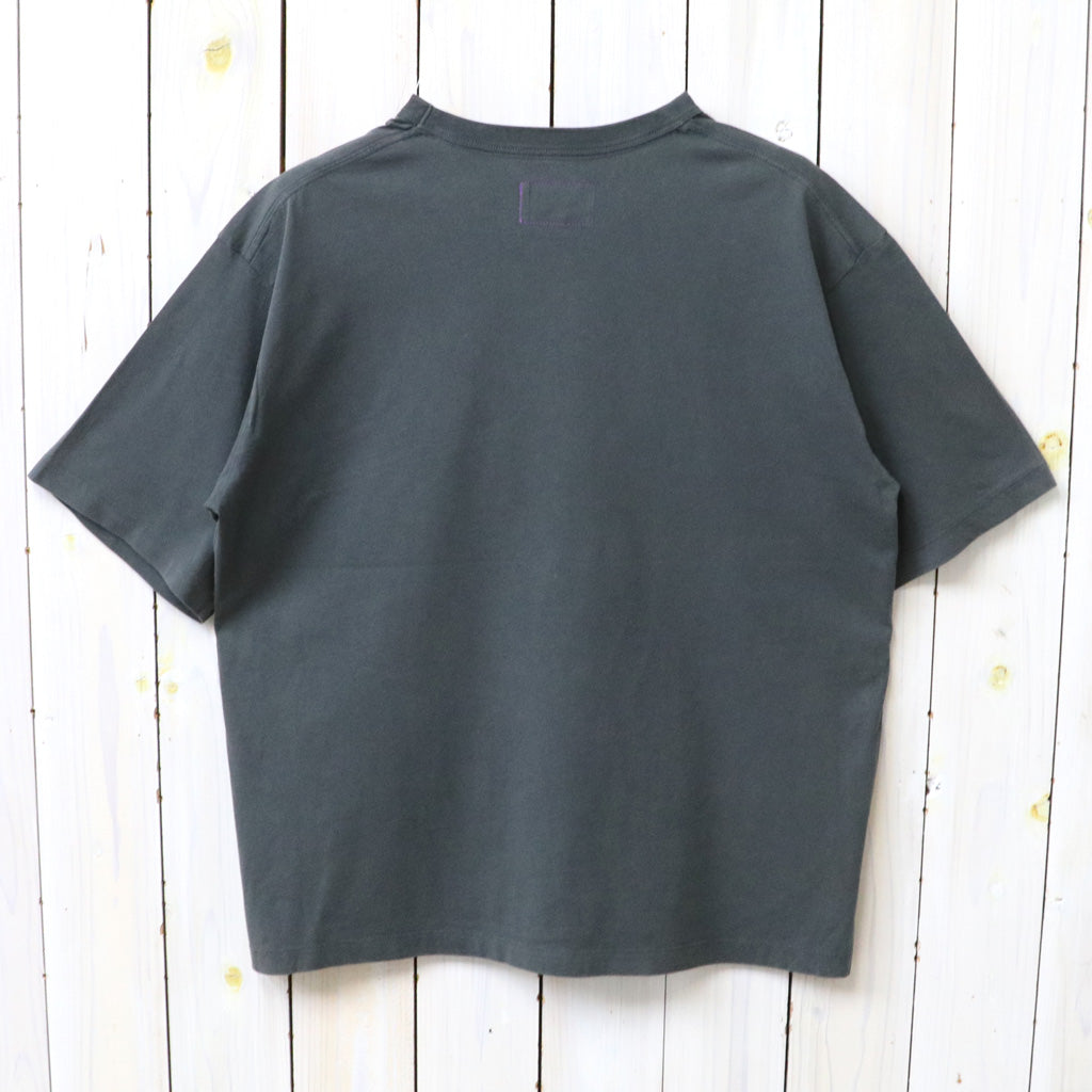 THE NORTH FACE PURPLE LABEL : Garment Dyed Lettered Field Tee (Charcoal)