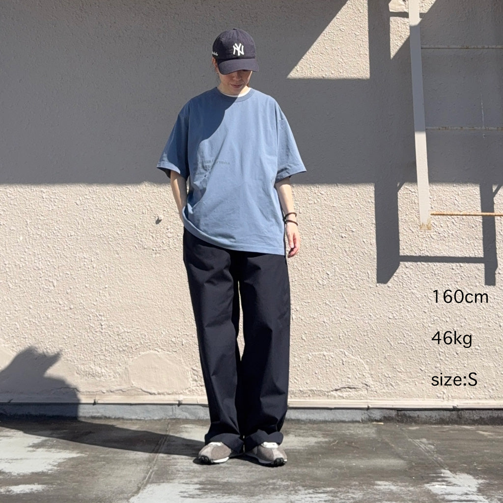 THE NORTH FACE PURPLE LABEL : Garment Dyed Lettered Field Tee (Blue)