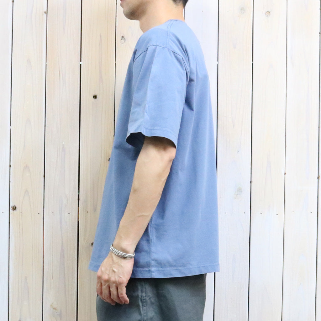 THE NORTH FACE PURPLE LABEL : Garment Dyed Lettered Field Tee (Blue)