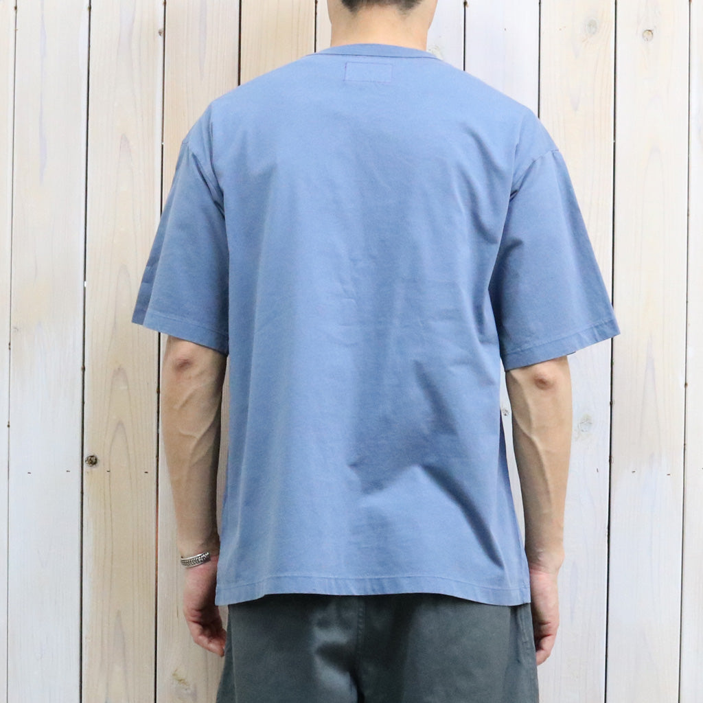 THE NORTH FACE PURPLE LABEL : Garment Dyed Lettered Field Tee (Blue)