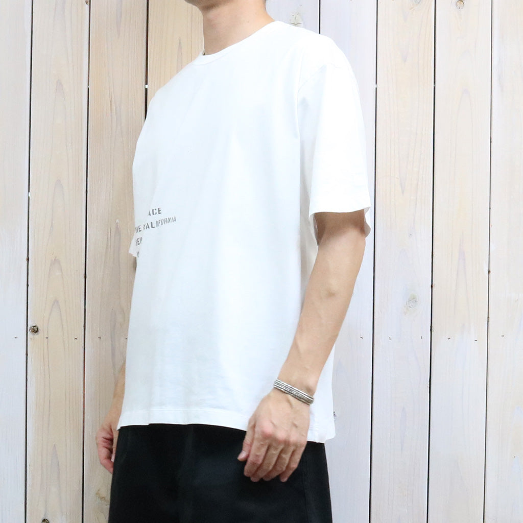 THE NORTH FACE PURPLE LABEL : Garment Dyed Lettered Field Tee (Off White)