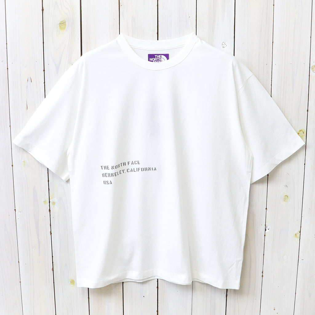 THE NORTH FACE PURPLE LABEL : Garment Dyed Lettered Field Tee (Off White)