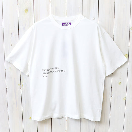 THE NORTH FACE PURPLE LABEL : Garment Dyed Lettered Field Tee (Off White)