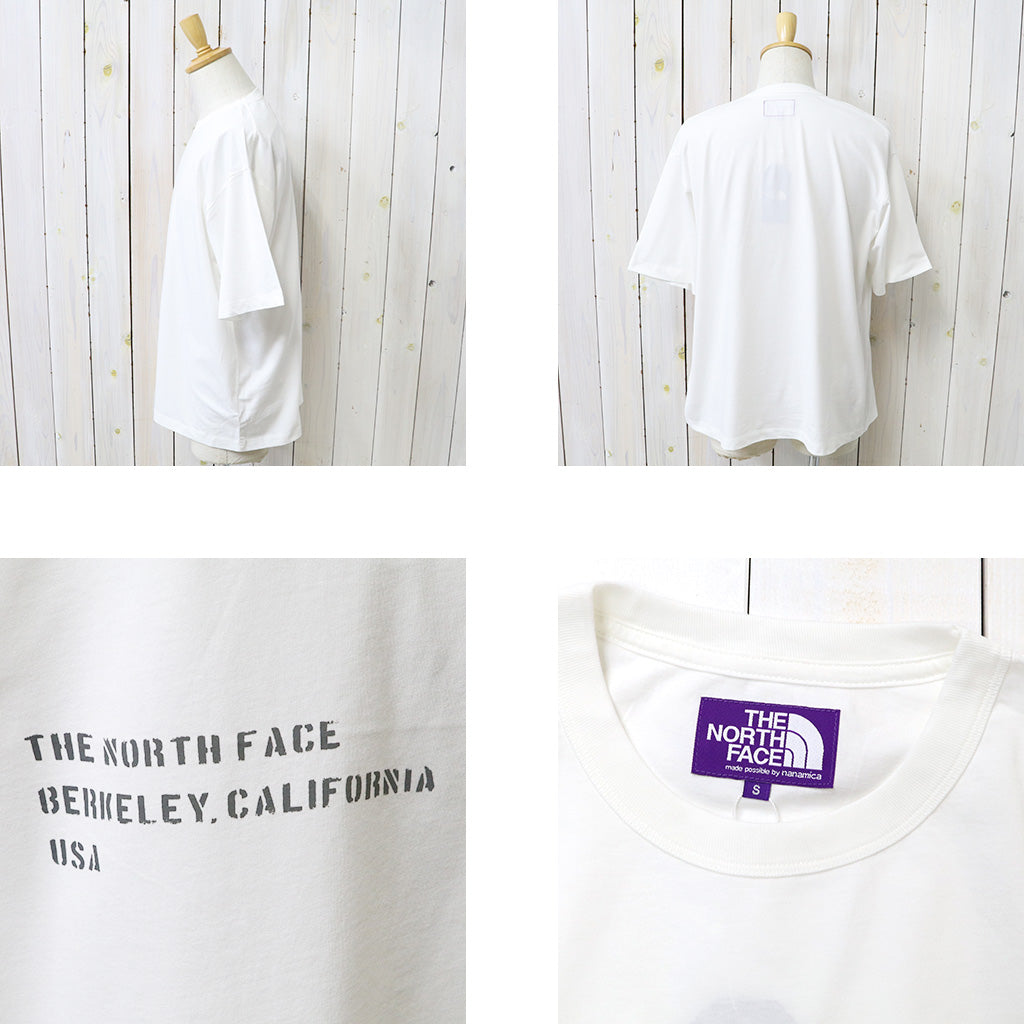 THE NORTH FACE PURPLE LABEL : Garment Dyed Lettered Field Tee (Off White)