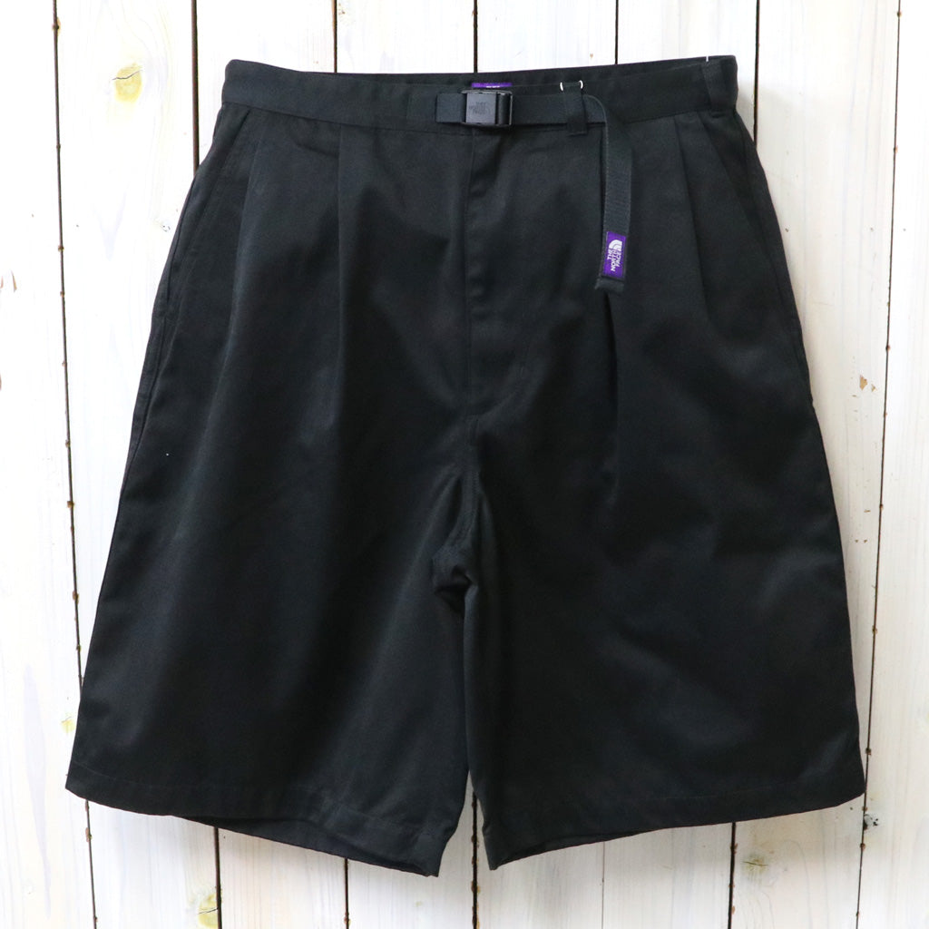 THE NORTH FACE PURPLE LABEL : Chino Tuck Field Shorts (Black)