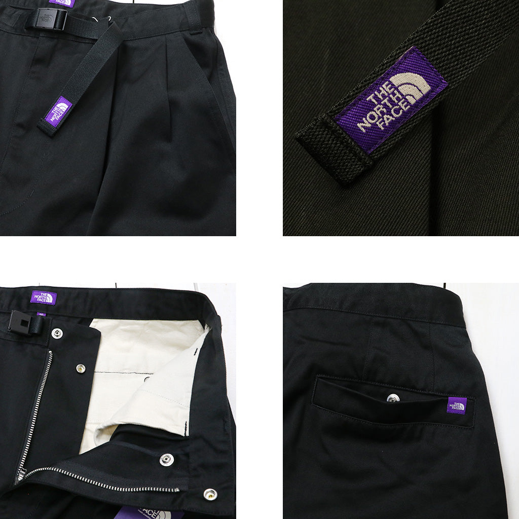 THE NORTH FACE PURPLE LABEL : Chino Tuck Field Shorts (Black)
