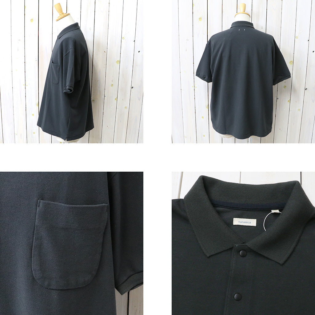 nanamica : S/S Polo Shirt (Charcoal)