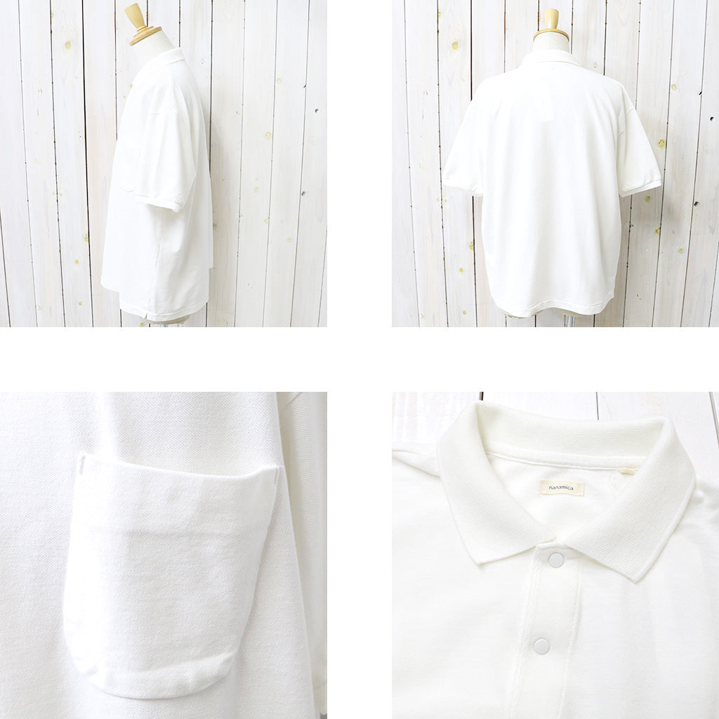 nanamica : S/S Polo Shirt (Off White)