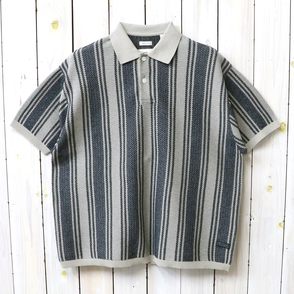 nanamica : Knit Polo Sweater (Charcoal)
