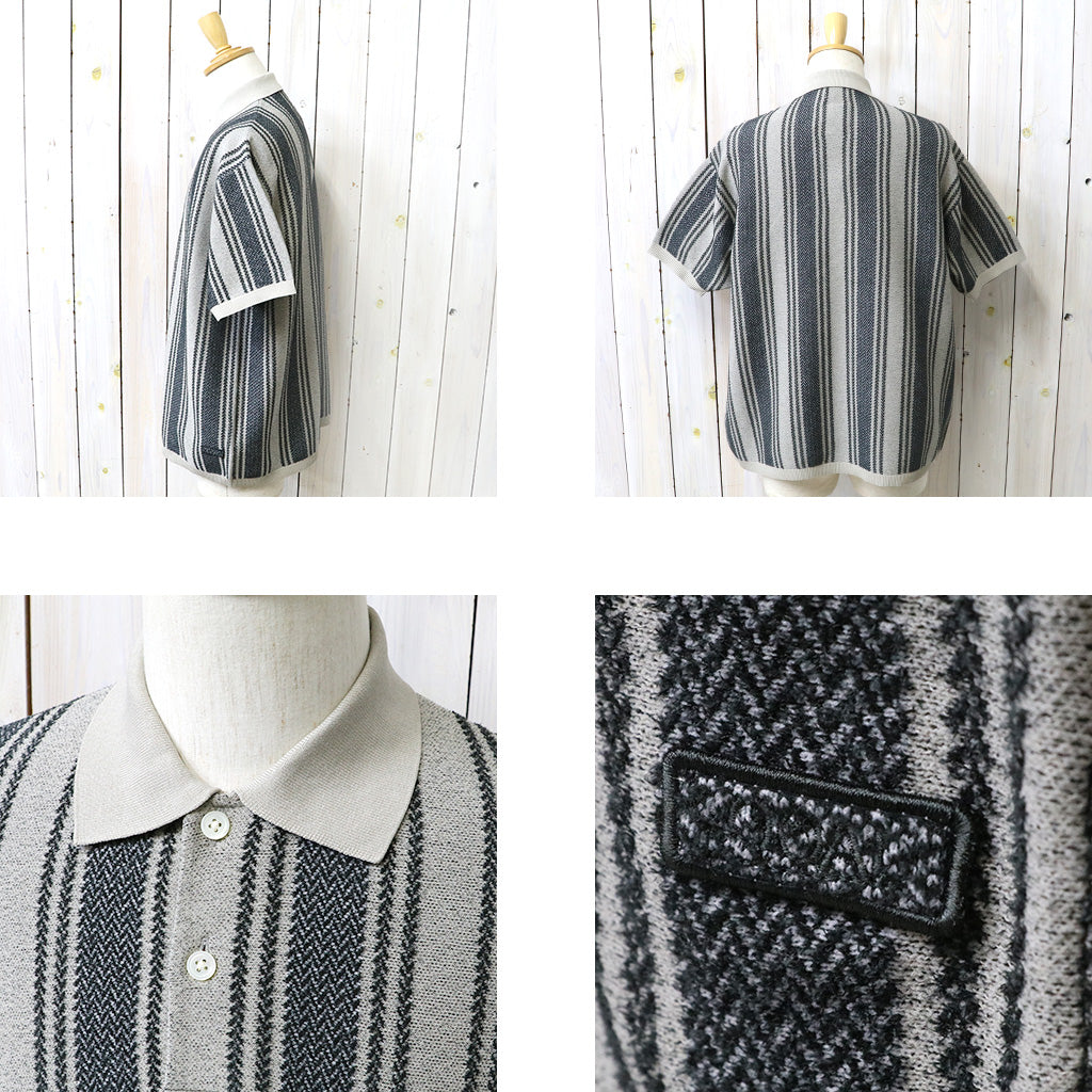 nanamica : Knit Polo Sweater (Charcoal)