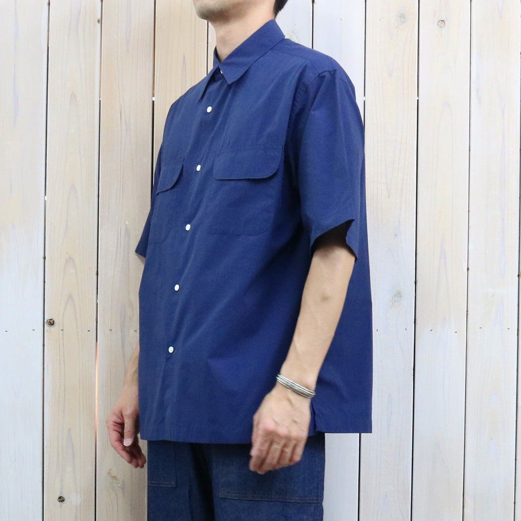 【SALE40%OFF】nanamica : Regular Collar S/S Shirt (Dark Navy)