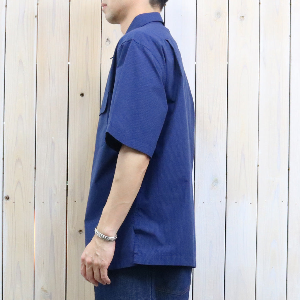 【SALE40%OFF】nanamica : Regular Collar S/S Shirt (Dark Navy)