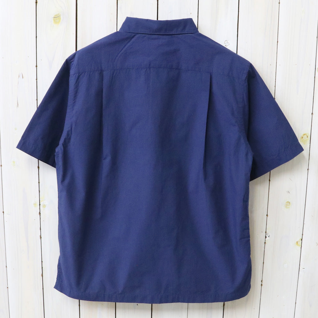 【SALE40%OFF】nanamica : Regular Collar S/S Shirt (Dark Navy)