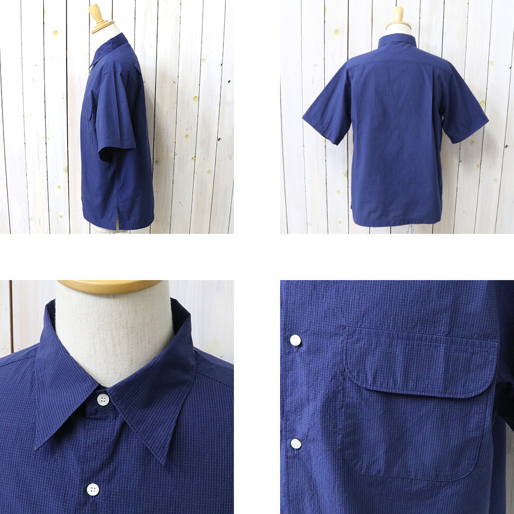 【SALE40%OFF】nanamica : Regular Collar S/S Shirt (Dark Navy)