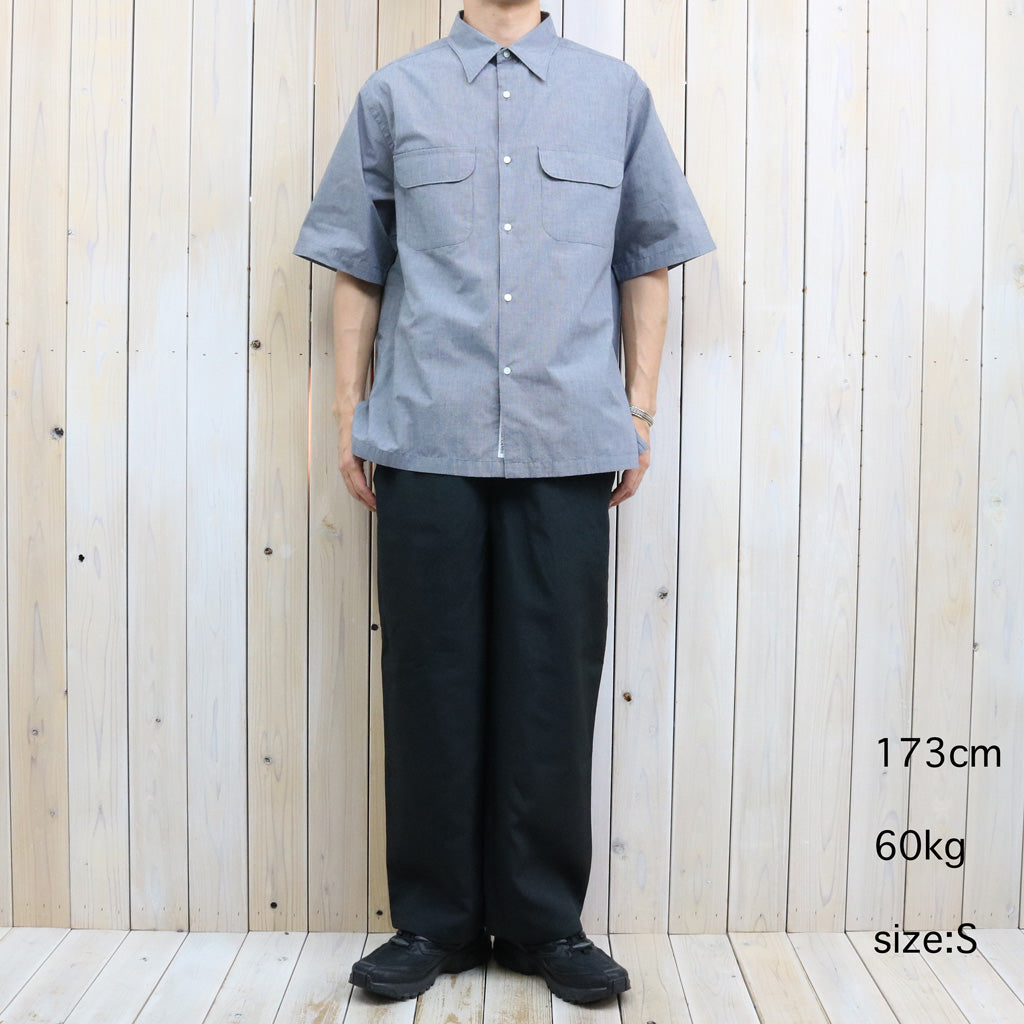 【SALE40%OFF】nanamica : Regular Collar S/S Shirt (Navy)