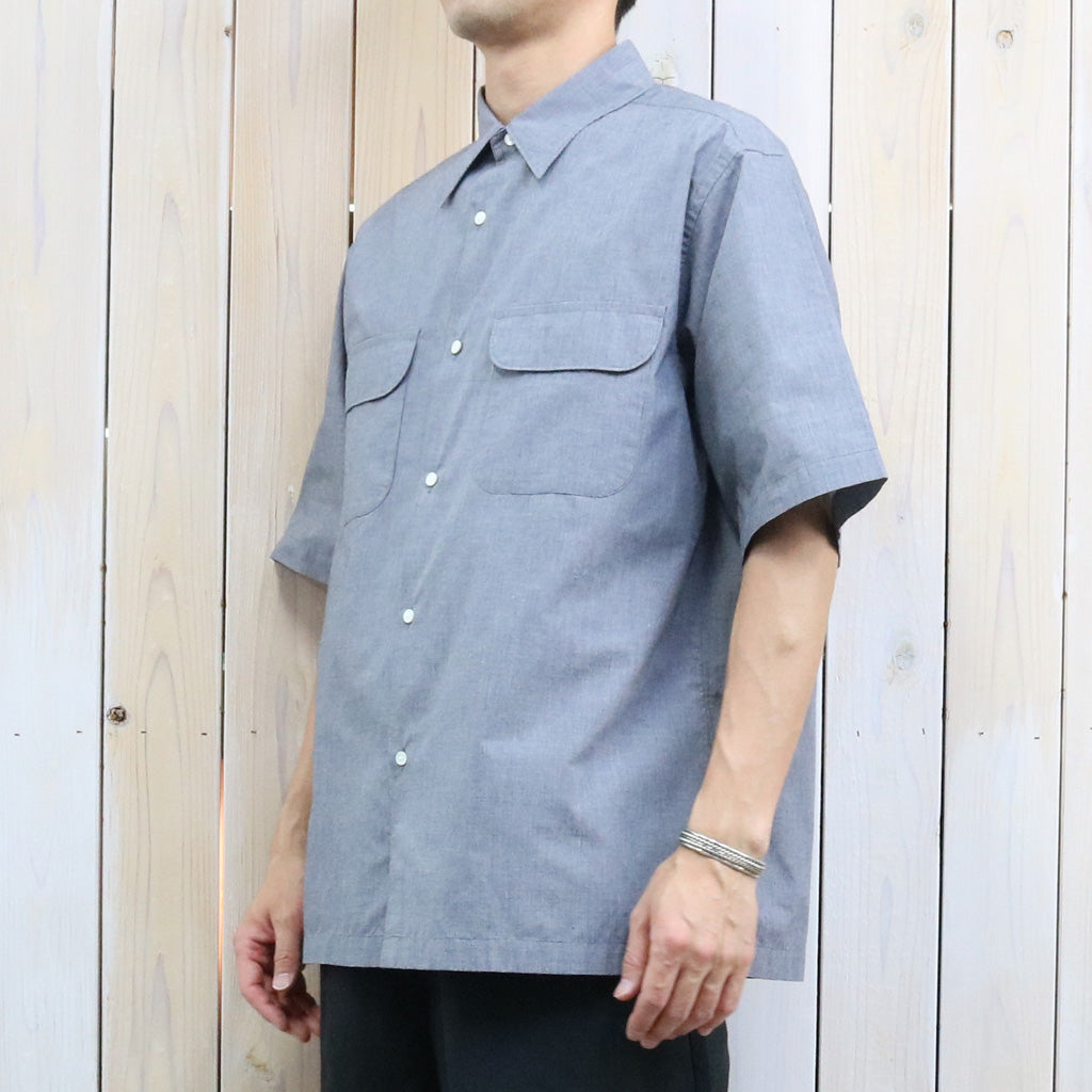 【SALE40%OFF】nanamica : Regular Collar S/S Shirt (Navy)