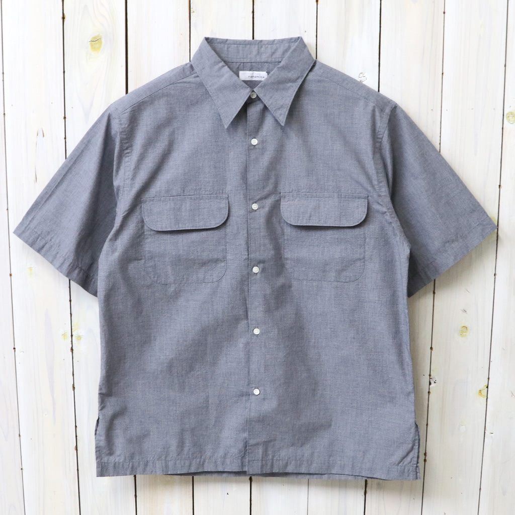 【SALE40%OFF】nanamica : Regular Collar S/S Shirt (Navy)