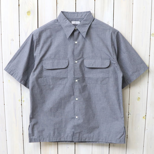 【SALE40%OFF】nanamica : Regular Collar S/S Shirt (Navy)