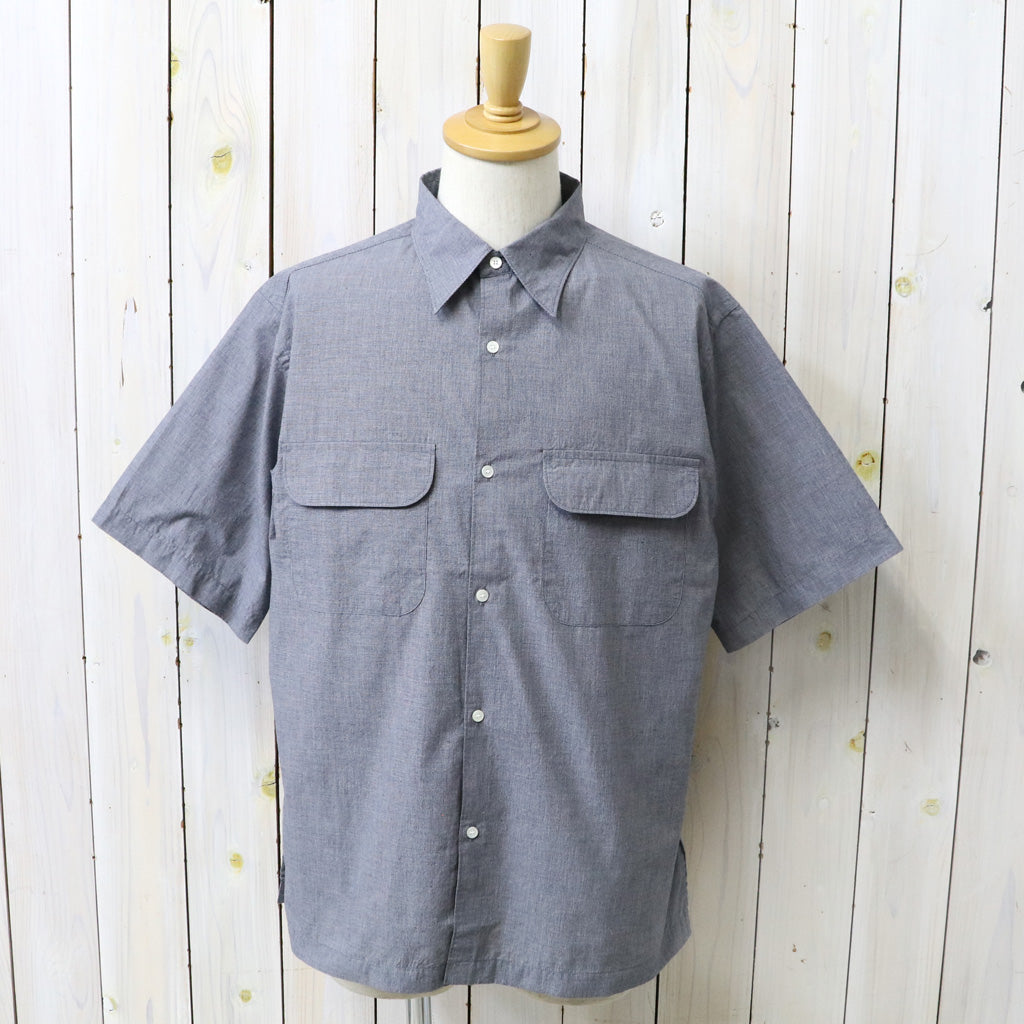 【SALE40%OFF】nanamica : Regular Collar S/S Shirt (Navy)