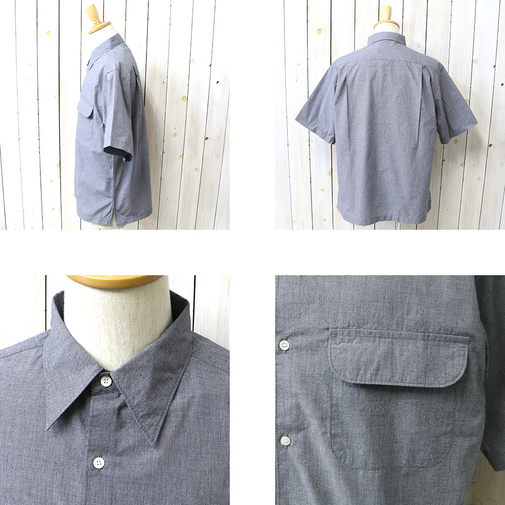 【SALE40%OFF】nanamica : Regular Collar S/S Shirt (Navy)