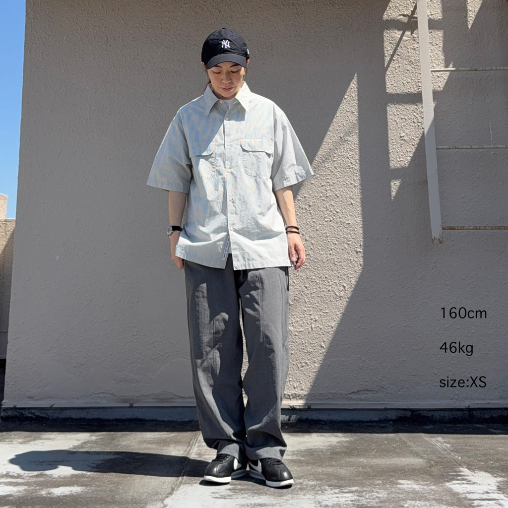 【SALE40%OFF】nanamica : Regular Collar S/S Shirt (Natural)