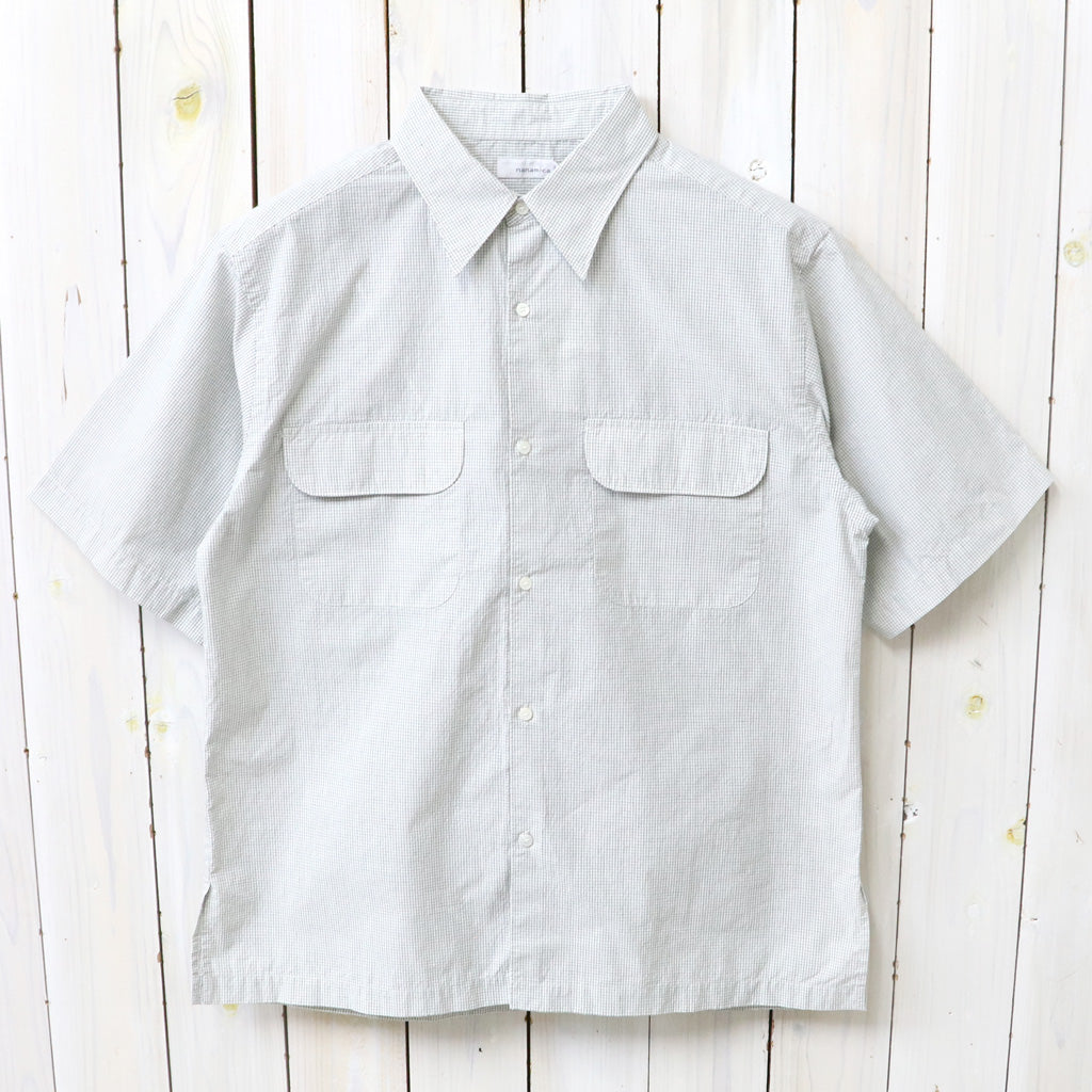 【SALE40%OFF】nanamica : Regular Collar S/S Shirt (Natural)