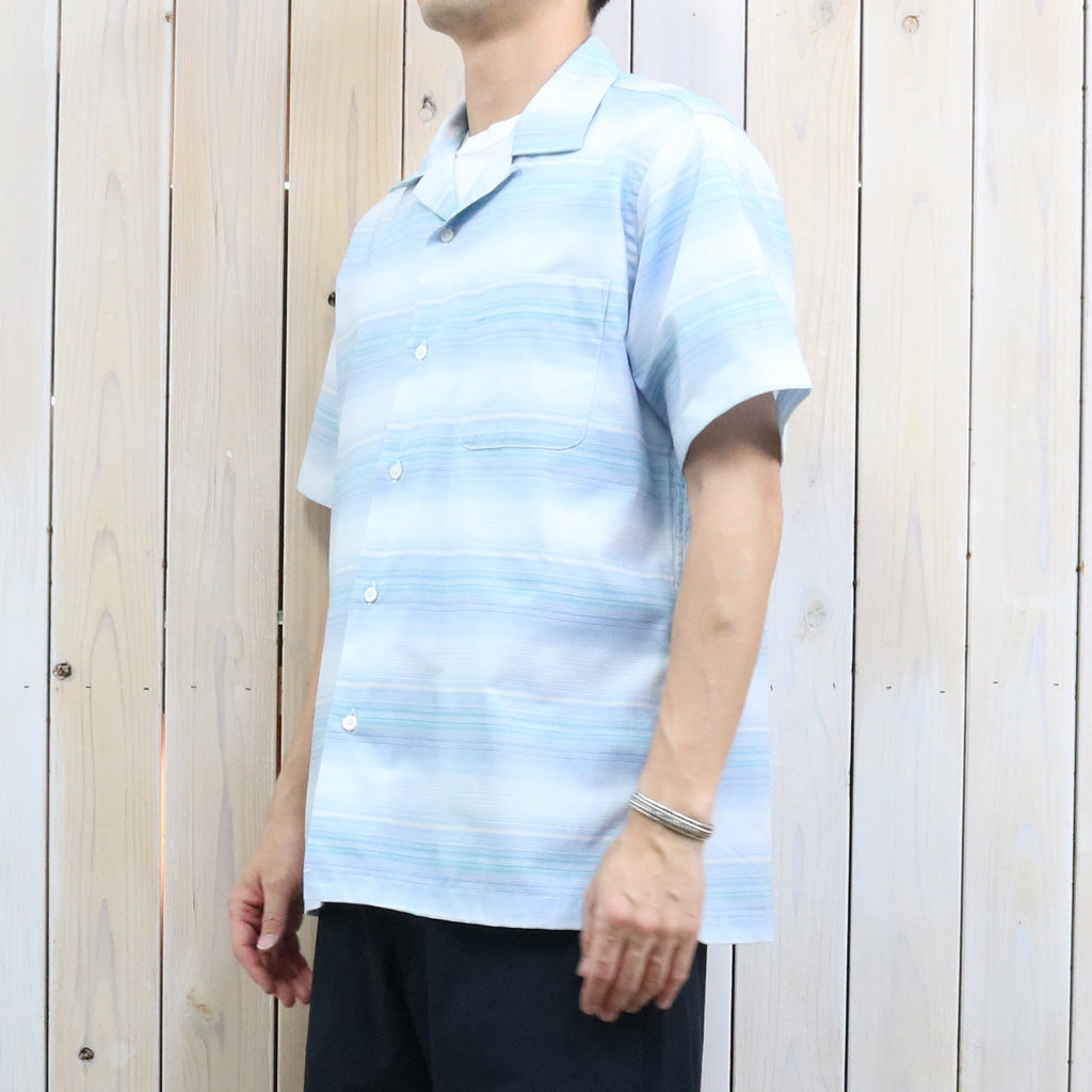 【SALE40%OFF】nanamica : Open Collar Pique S/S Shirt (Blue)