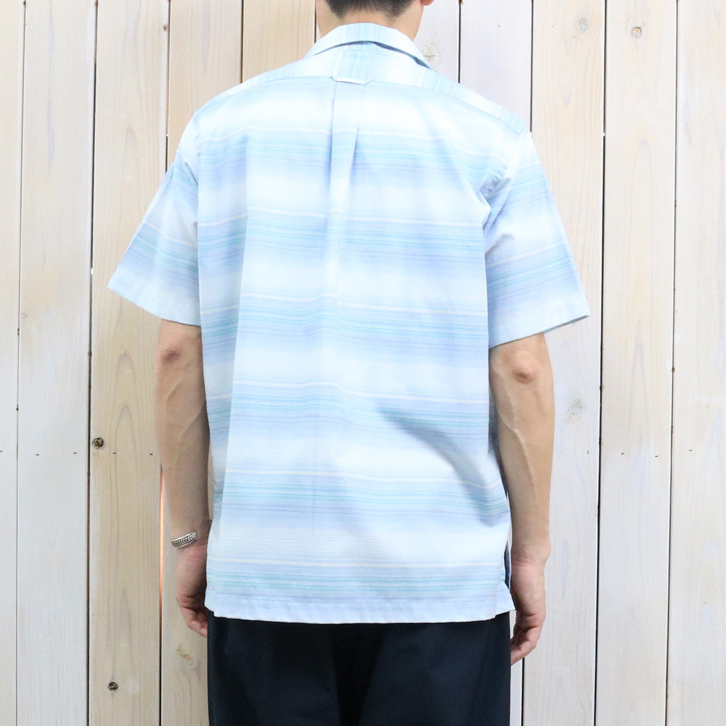 【SALE40%OFF】nanamica : Open Collar Pique S/S Shirt (Blue)