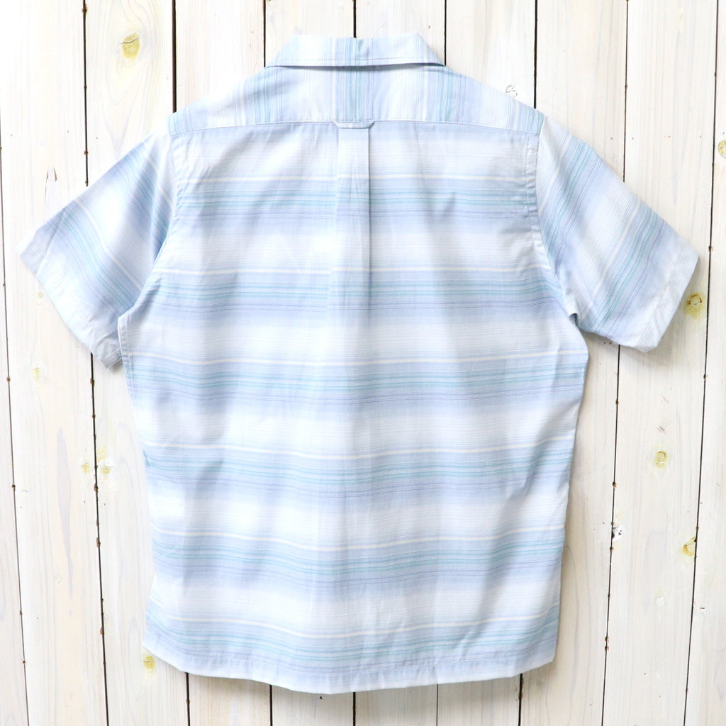 【SALE40%OFF】nanamica : Open Collar Pique S/S Shirt (Blue)