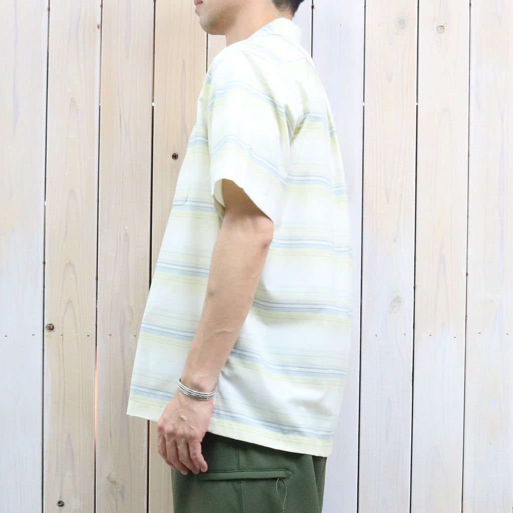 nanamica : Open Collar Pique S/S Shirt (Yellow)